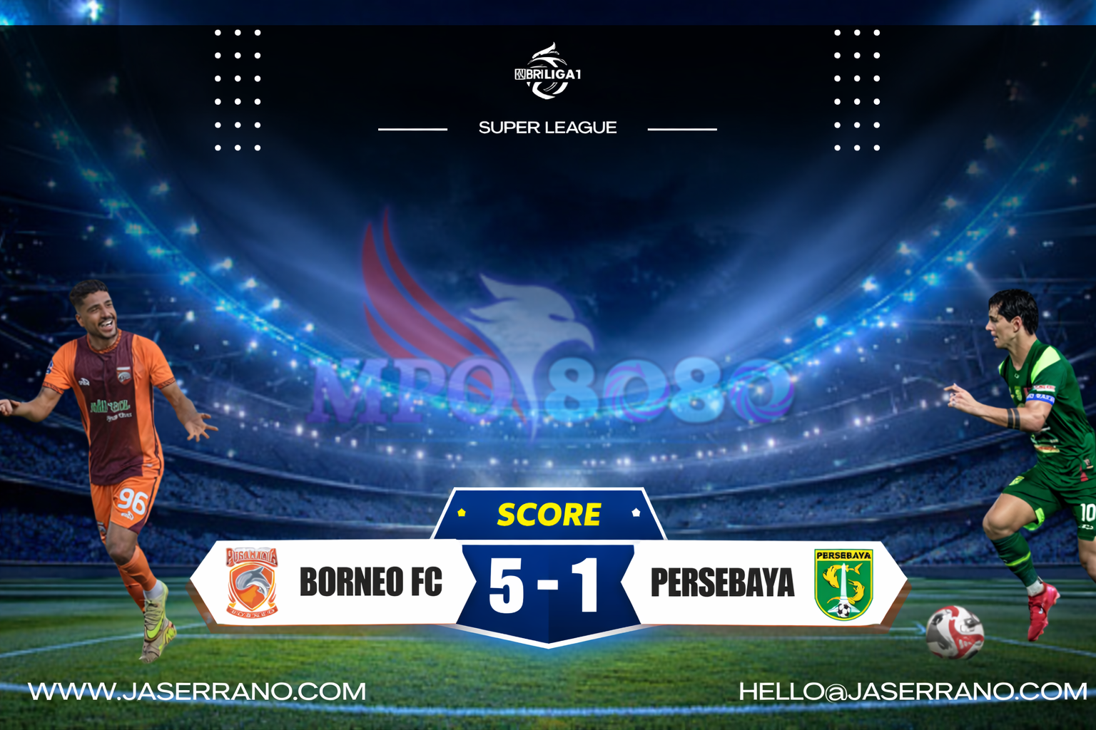 Hasil Borneo vs Persebaya 5-1: Pesut Etam Pesta Gol di Super League